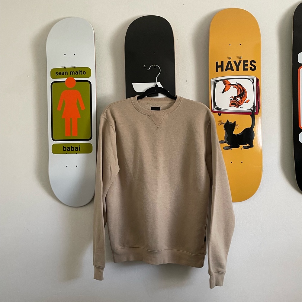 3/$15 RSQ Men's Tan Crewneck Sweater